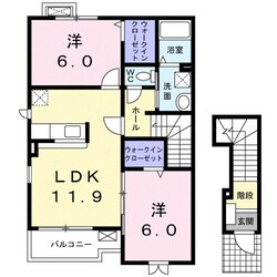 アールタージュの物件間取画像